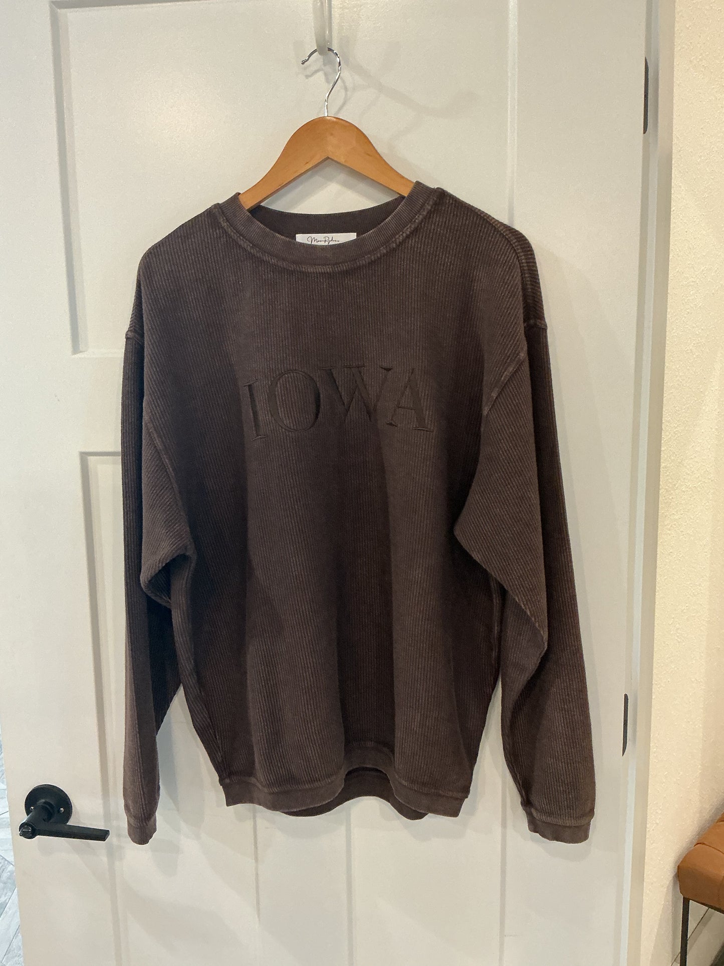 Iowa Corded Crew - Brown
