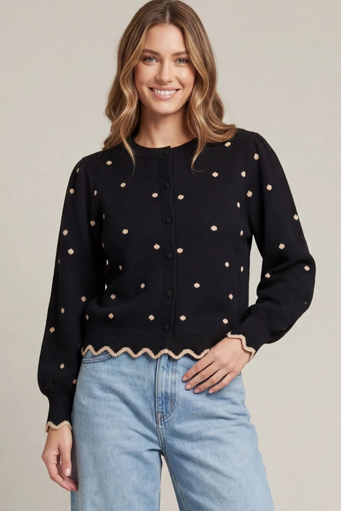 Polka Dot Cardigan