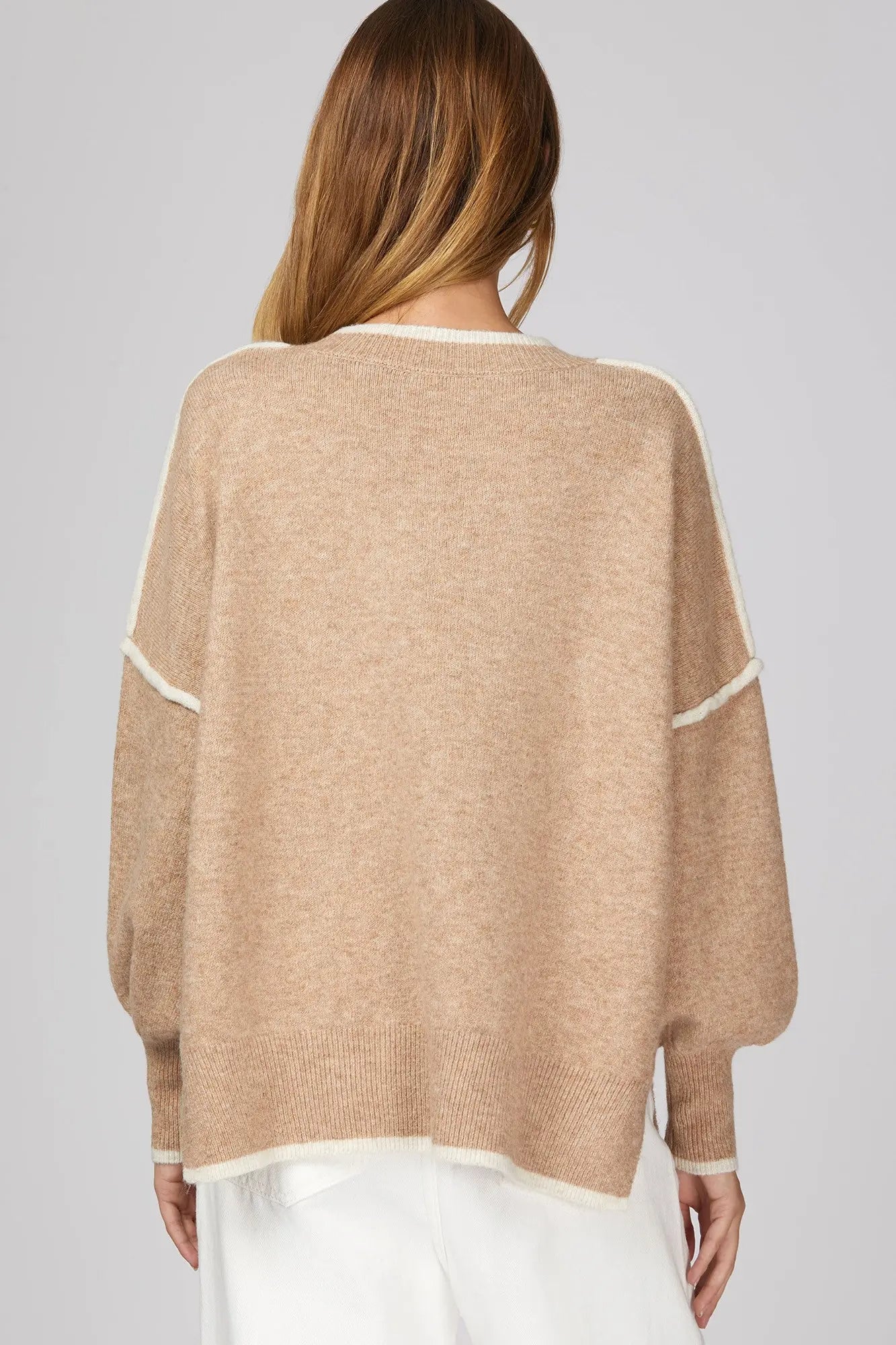 Mocha With Cream Trim Detail