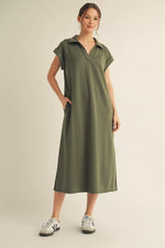 Midi Olive Dress