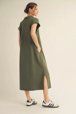 Midi Olive Dress