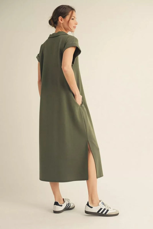 Midi Olive Dress