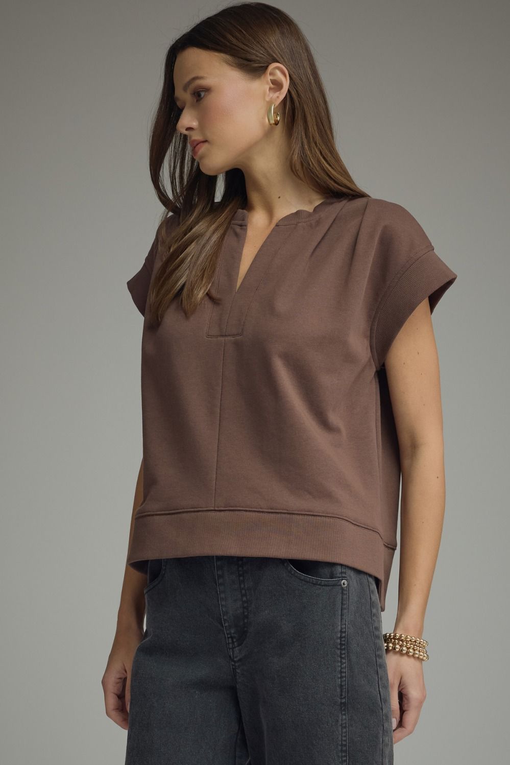 Chocolate Martini Cap Sleeve Top
