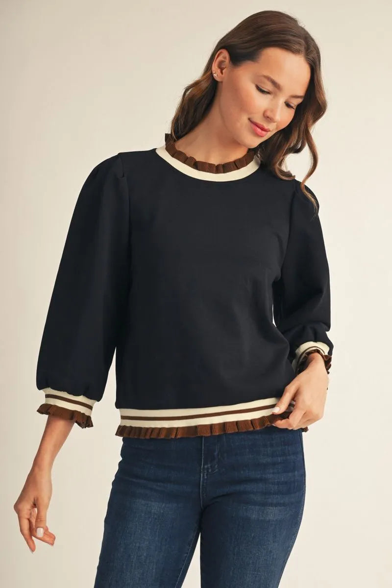 All the Details Top: Black