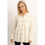 Mineral Wash Waffle Shacket
