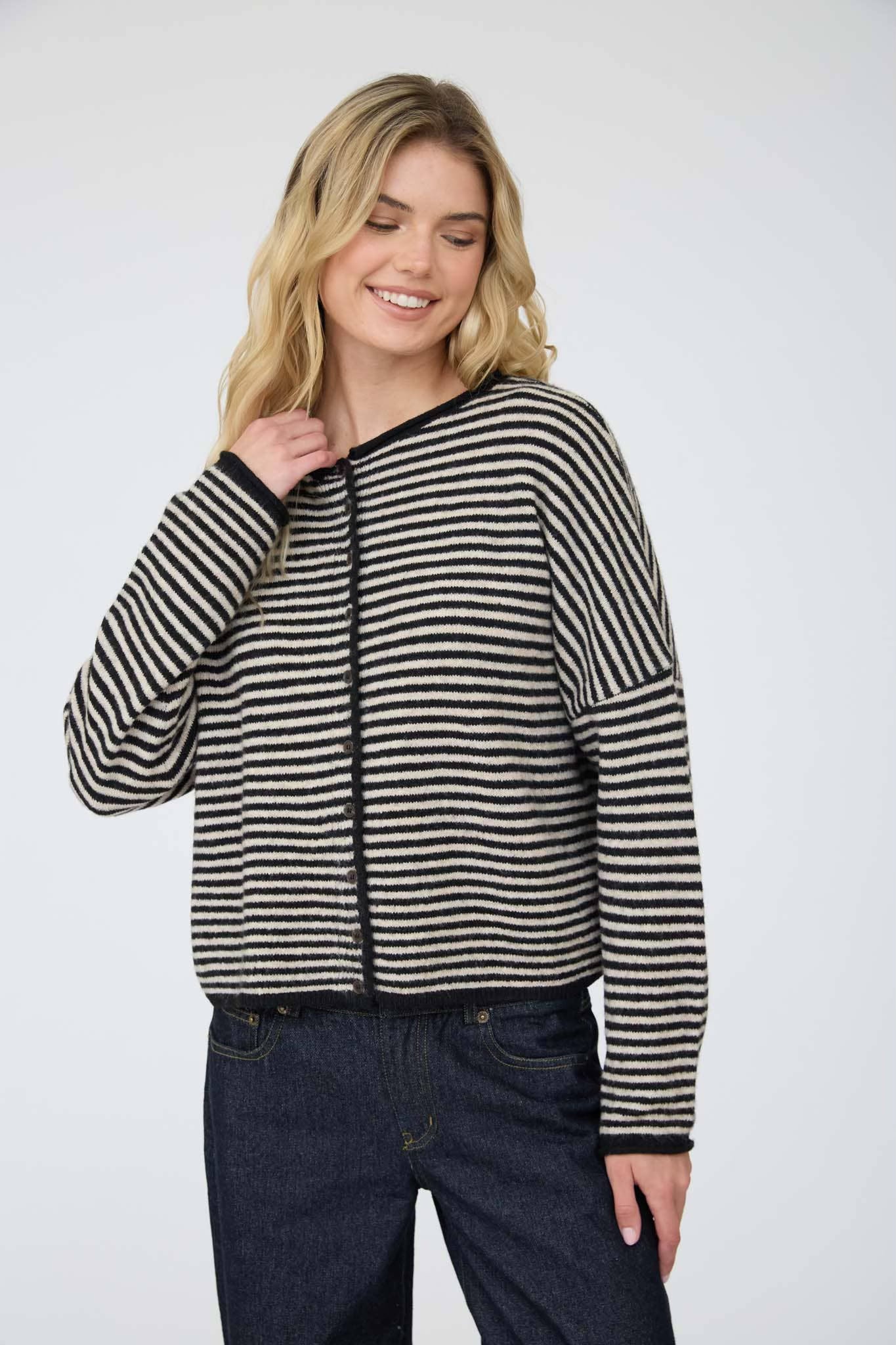 Black & Tan Cardigan