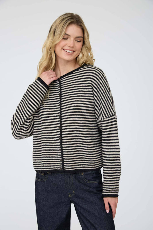 Black & Tan Cardigan