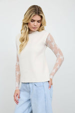 Sleeveless Sweater: Cream