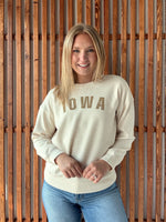 Iowa Distressed Scuba Crewneck