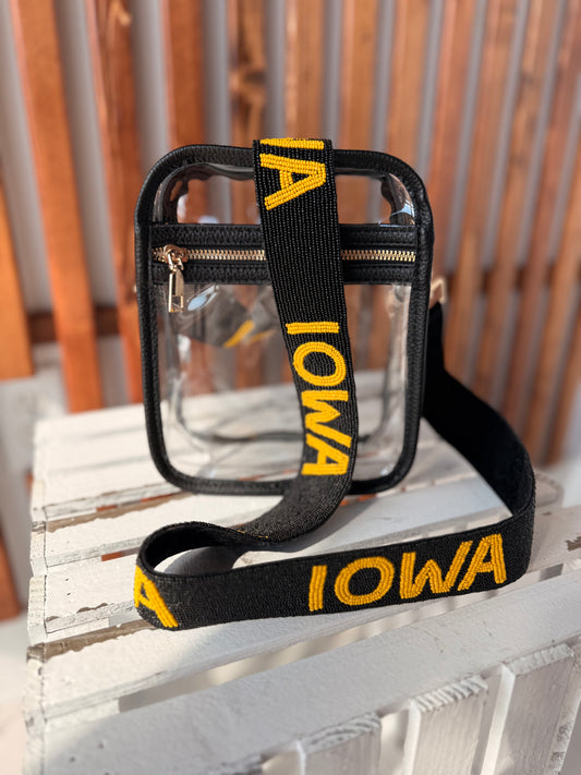 Beaded Iowa Purse Strap