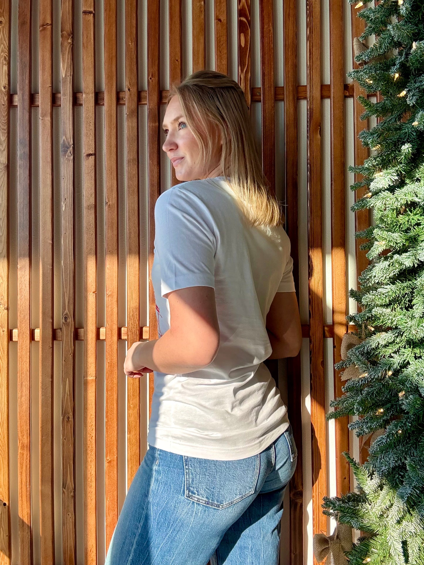 Santa Graphic Tee - White