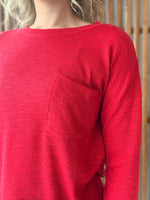 Slub Hacci Long Sleeve Top