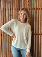 Slub Hacci Long Sleeve Top