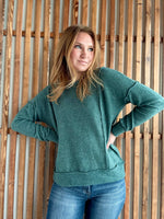 Brushed Hacci Drop Shoulder Sweater