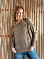 Brushed Hacci Drop Shoulder Sweater