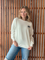 Iowa Left Chest Flag Sweatshirt with Pockets