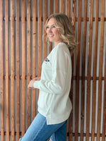 Iowa Left Chest Flag Sweatshirt with Pockets