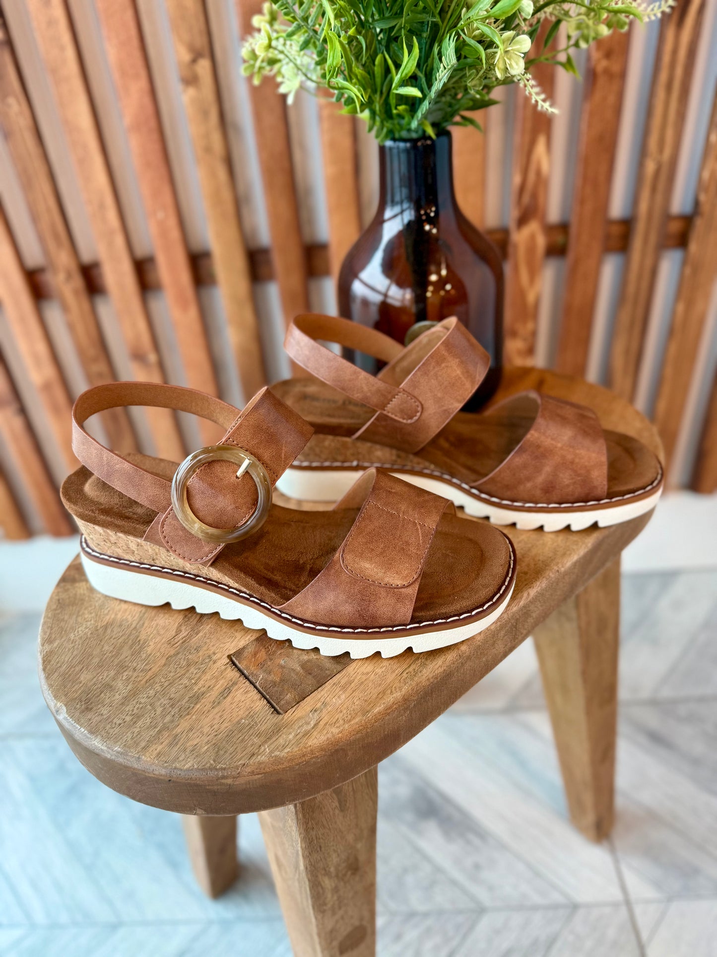 Virginia Sandals - Whiskey