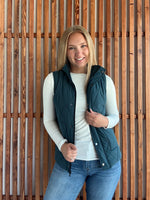 Remy Zip Up Vest - Teal