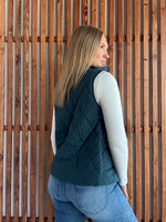 Remy Zip Up Vest - Teal