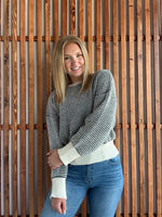 Charlotte Sweater - Black and Cream