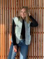 Quilted Denim Vest