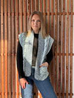 Quilted Denim Vest