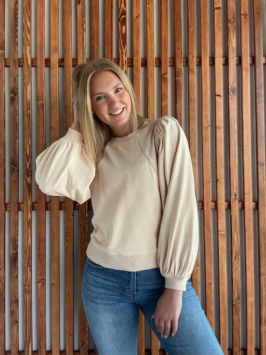 Charlotte Puff Long Sleeve - Cream