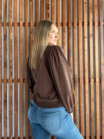 Charlotte Puff Long Sleeve - Brown