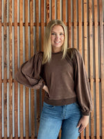 Charlotte Puff Long Sleeve - Brown