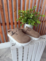 Cali Slip on Platform Mule - Taupe