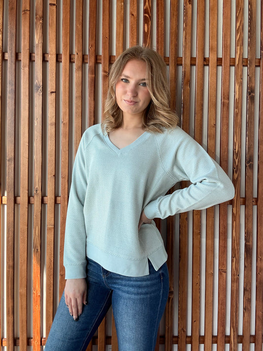 Claire Sweatshirt - Dusty Blue