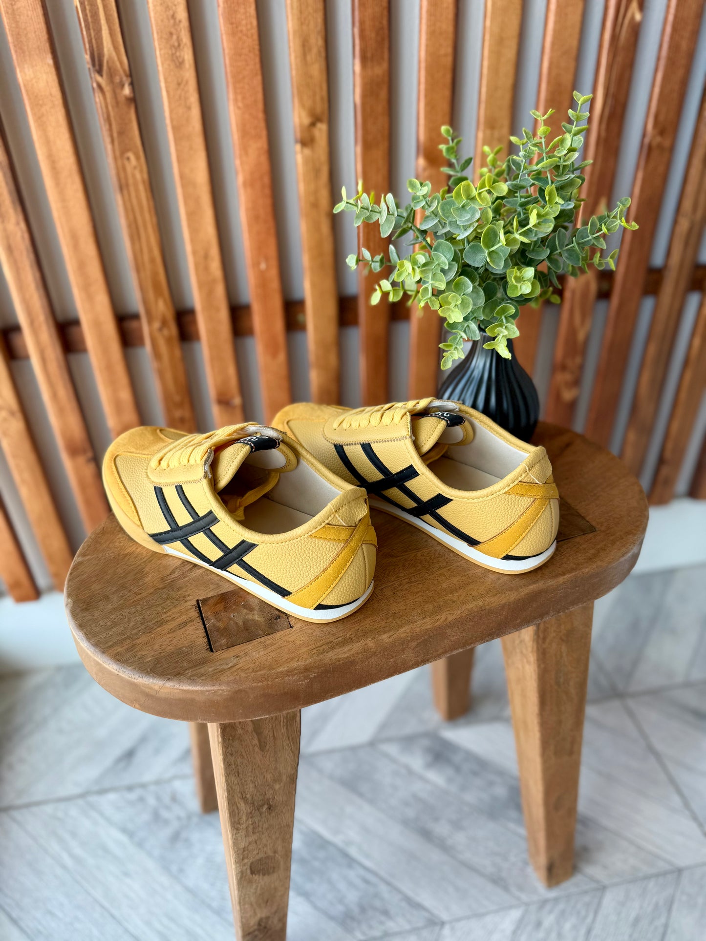 Polly Sneakers - Yellow & Black