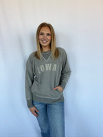 IOWA Distressed with Pockets - Gray - FINAL SALE