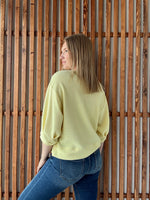 Cloudy Knit 3/4 Sleeve Top