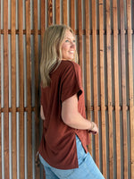 Lux V Neck Tee