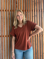 Lux V Neck Tee