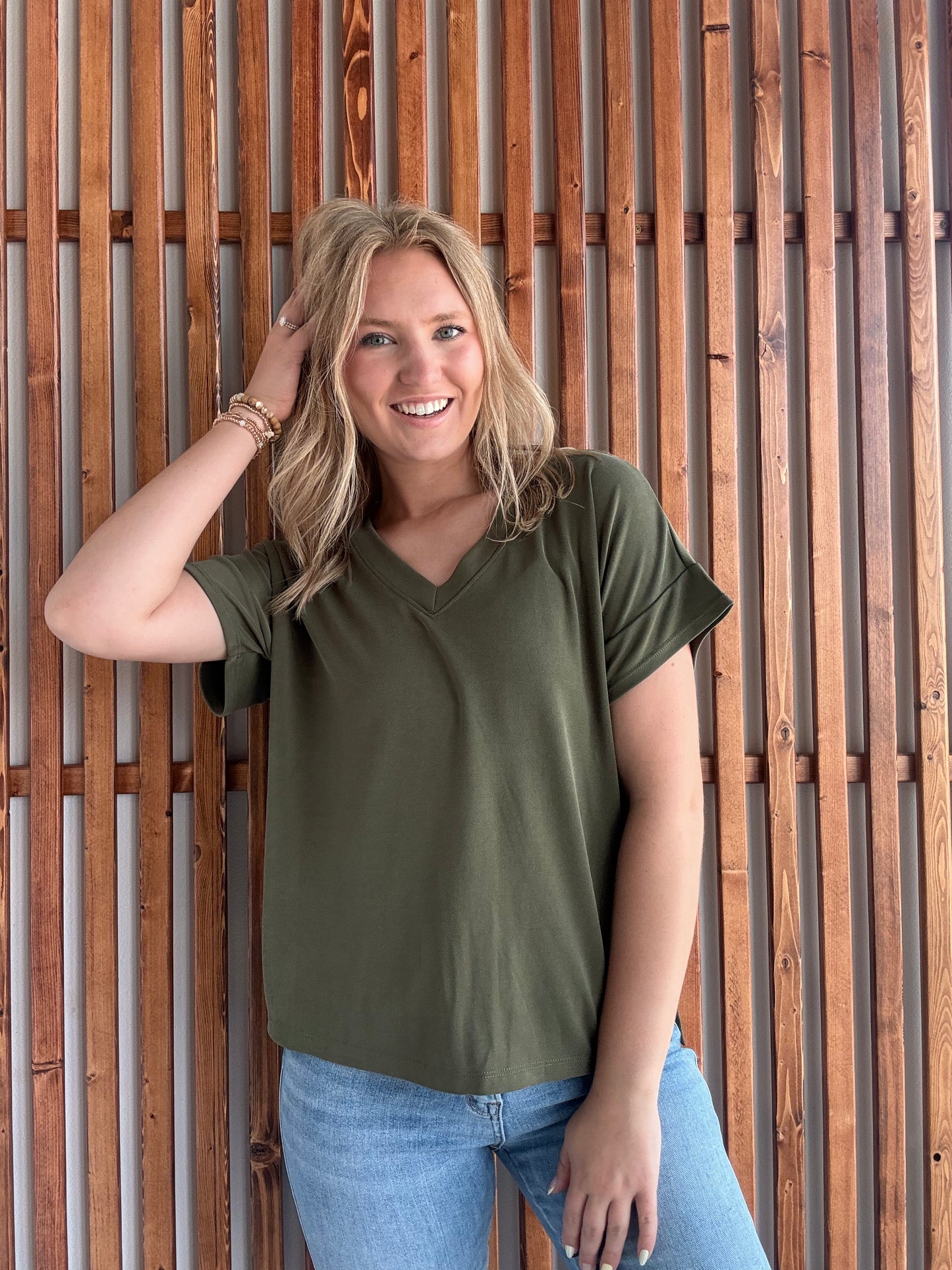 Lux V Neck Tee