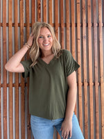 Lux V Neck Tee