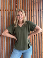 Lux V Neck Tee