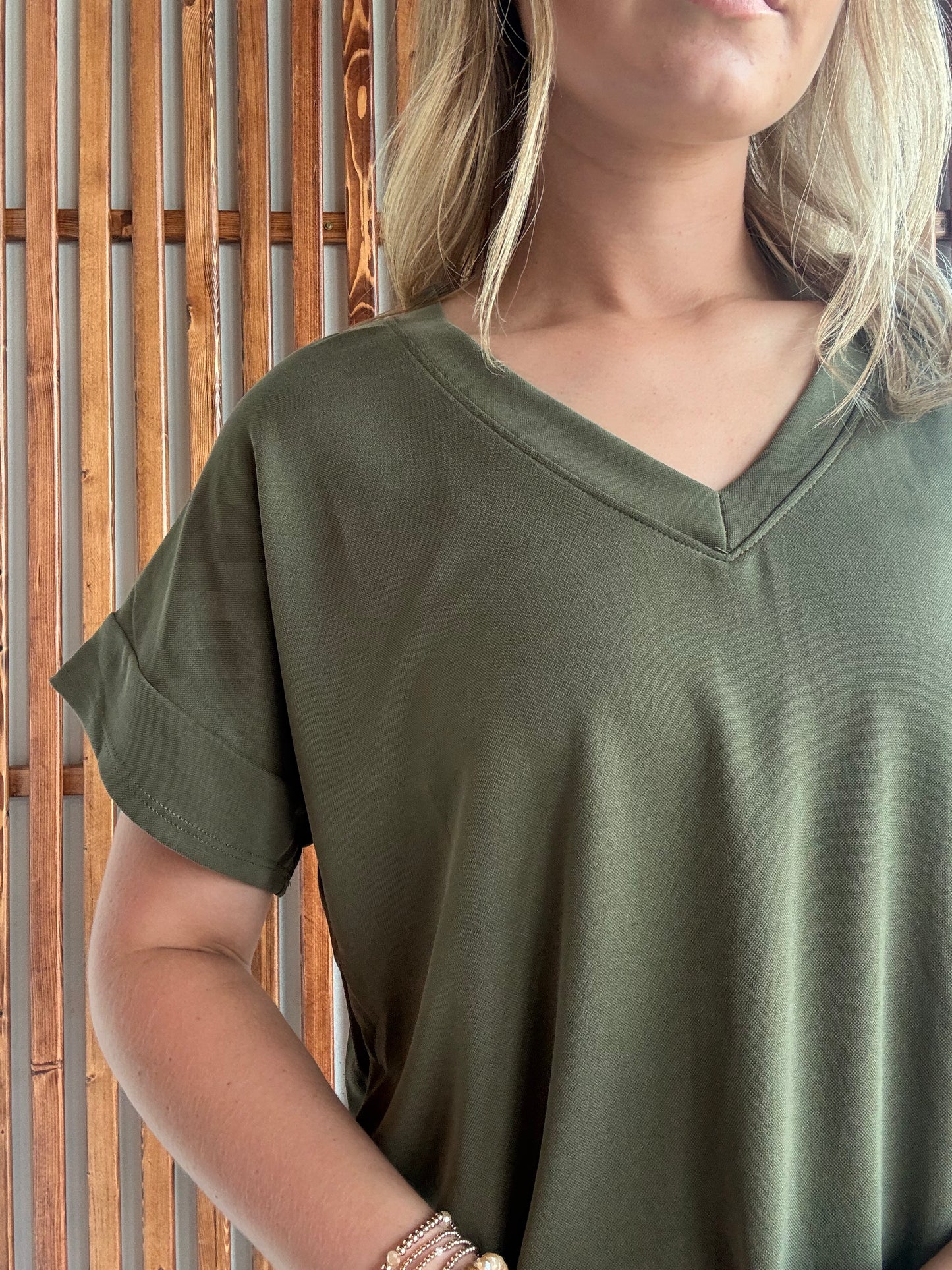Lux V Neck Tee