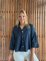 Dark Denim Button Down