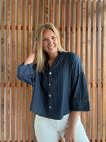 Dark Denim Button Down