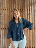Dark Denim Button Down