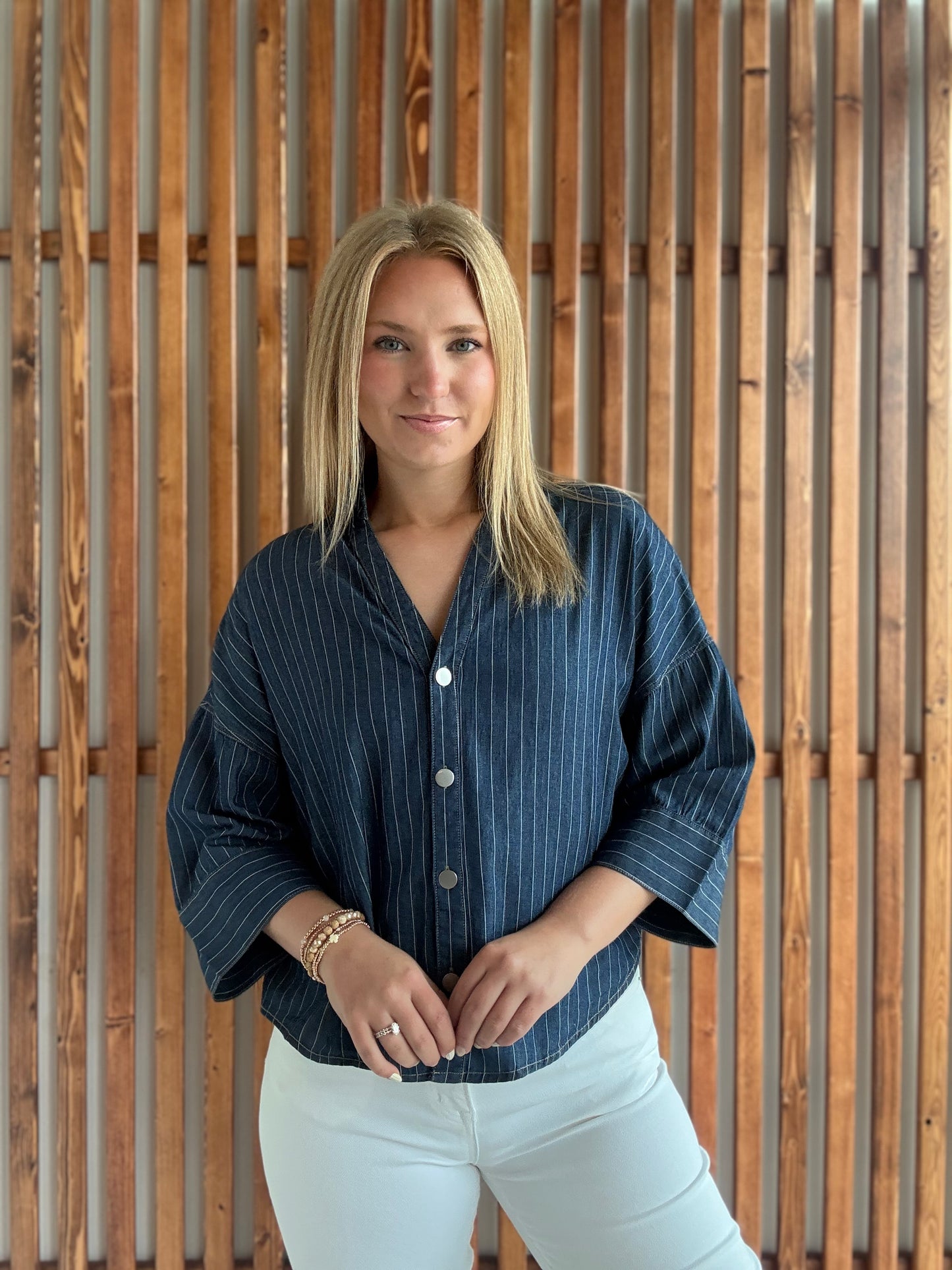 Dark Denim Button Down