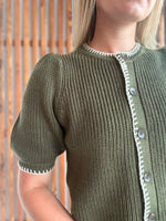Short Puff Sleeve Cardi