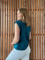 Scuba Sleeveless Top - Ocean Teal