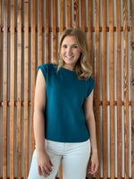 Scuba Sleeveless Top - Ocean Teal