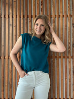 Scuba Sleeveless Top - Ocean Teal