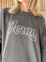 Iowa Vintage Logo Brown